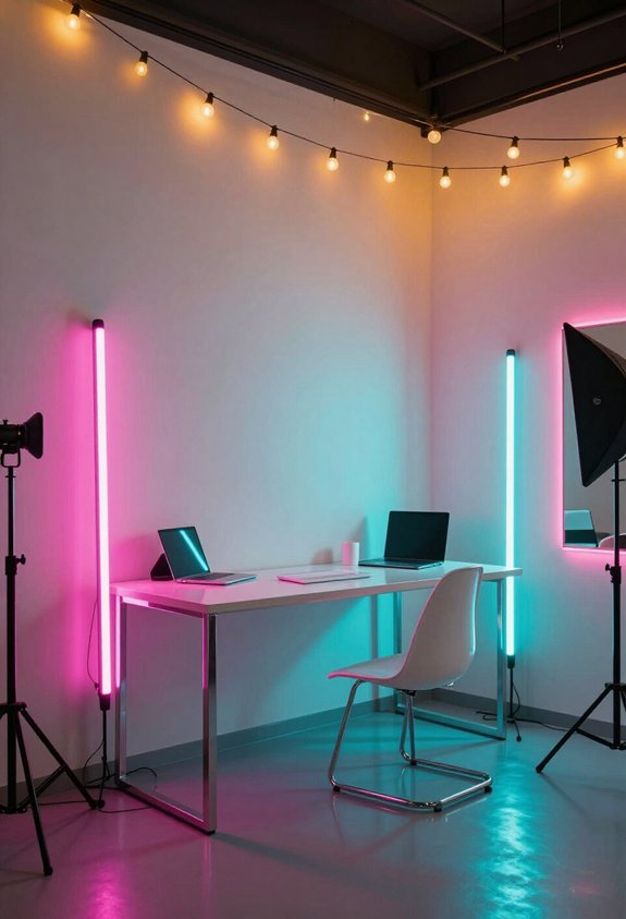 vibrant neon lighting extravaganza