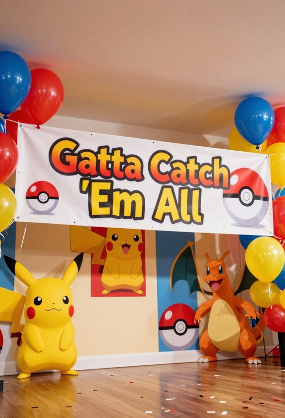 vibrant pok mon party decorations