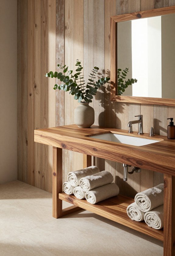 warmth through natural wood