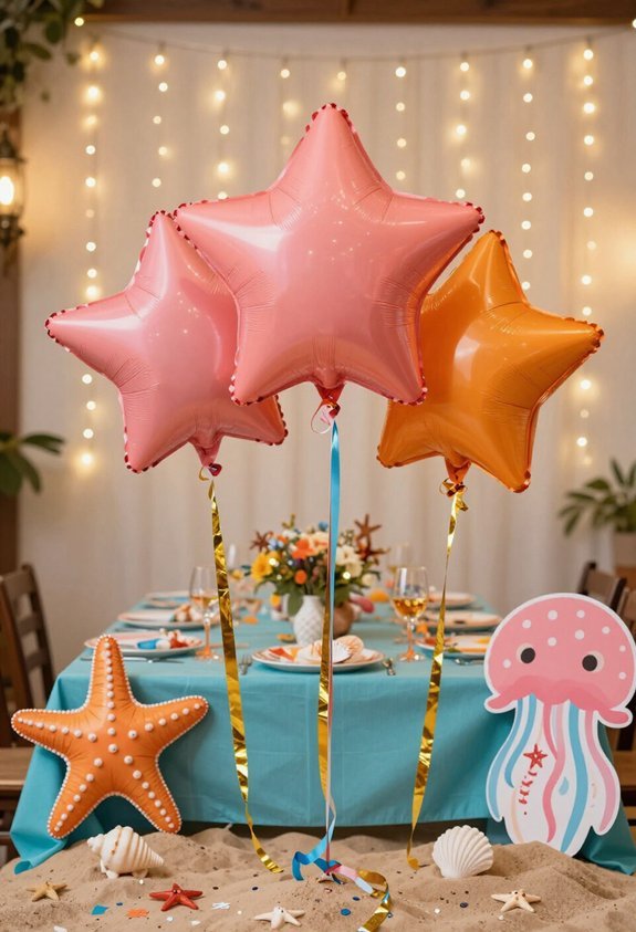 whimsical starfish party decorations