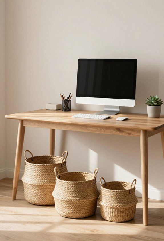 woven baskets for organization