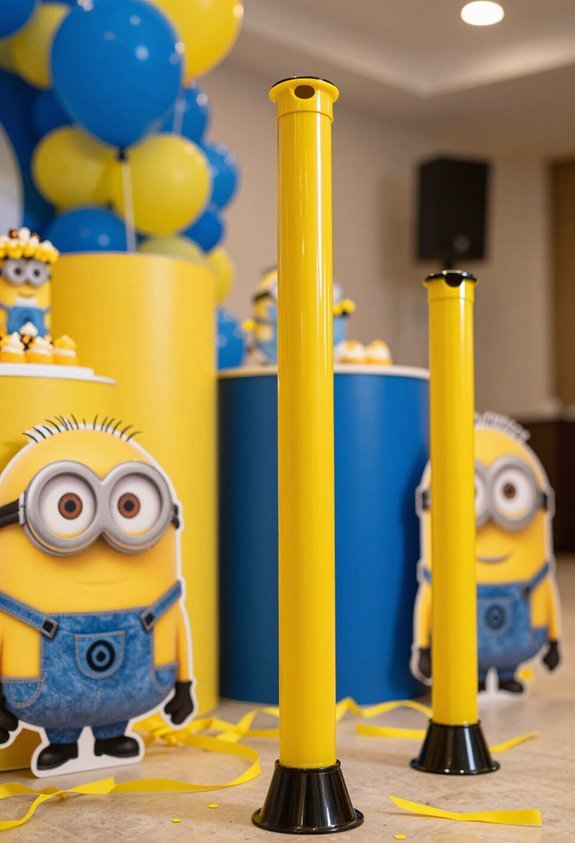 yellow confetti cannon fun