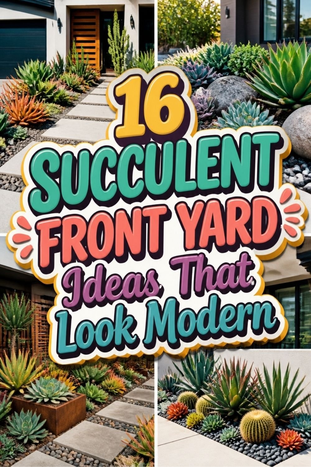 16 SUCCULENT FRONT YARD Ideas That Look Modern!