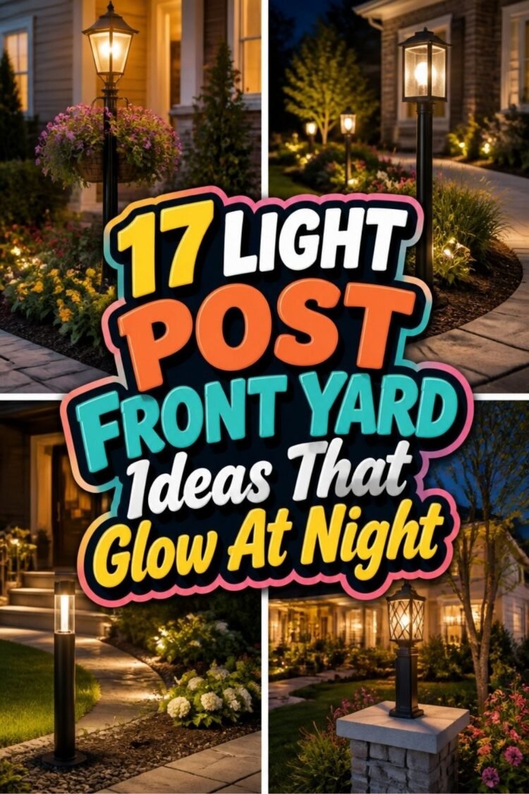 17 LIGHT POST FRONT YARD Ideas That Glow At Night!