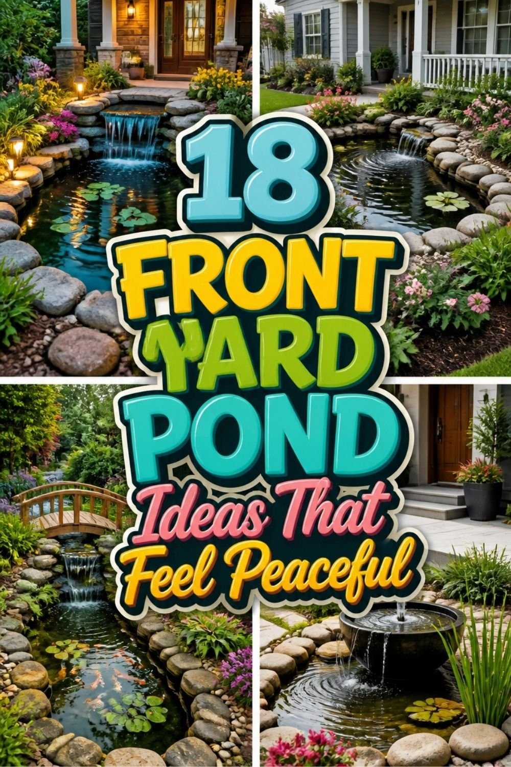 18 FRONT YARD POND Ideas That Feel Peaceful!