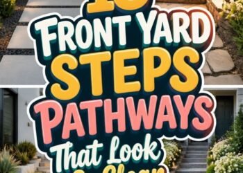 18 FRONT YARD STEPS PATHWAYS That Look So Clean!