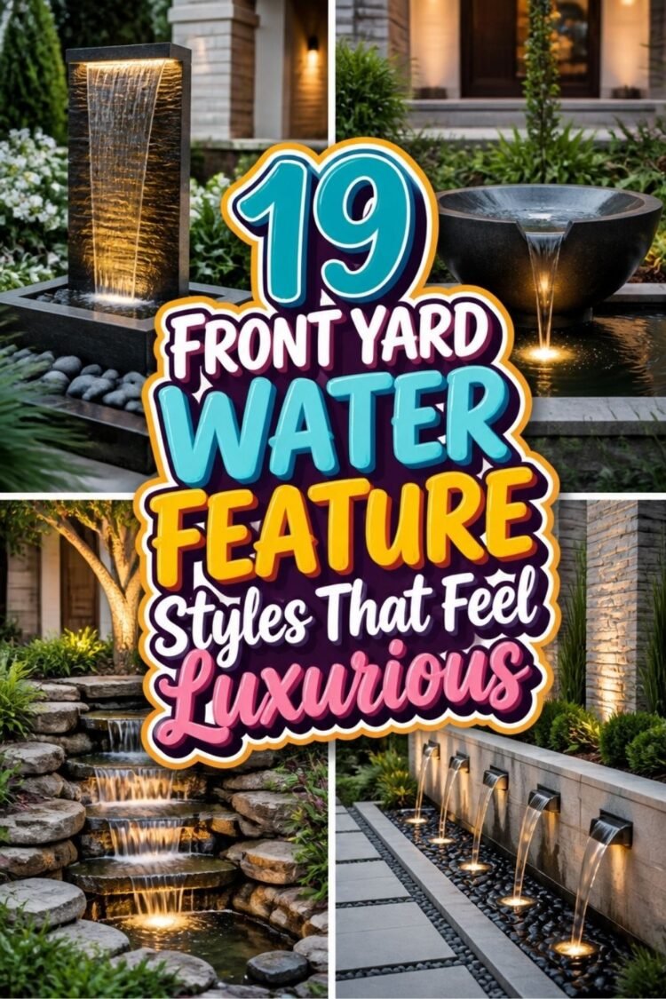 19 FRONT YARD WATER FEATURE Styles That Feel Luxurious!