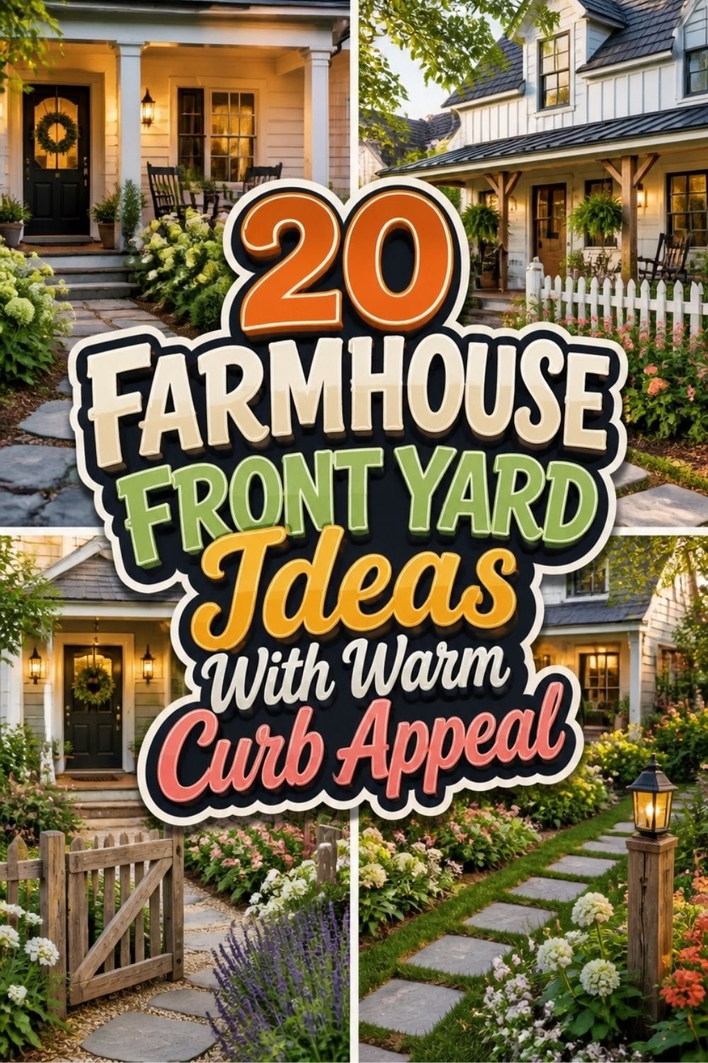 20 FARMHOUSE FRONT YARD Ideas With Warm Curb Appeal!