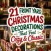 21 FRONT YARD CHRISTMAS DECORATIONS That Feel Cozy & Classic!