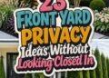 23 FRONT YARD PRIVACY Ideas Without Looking Closed In!
