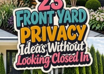 23 FRONT YARD PRIVACY Ideas Without Looking Closed In!