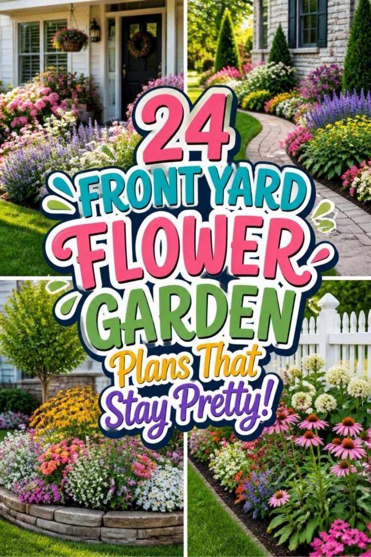 24 FRONT YARD FLOWER GARDEN Plans That Stay Pretty!