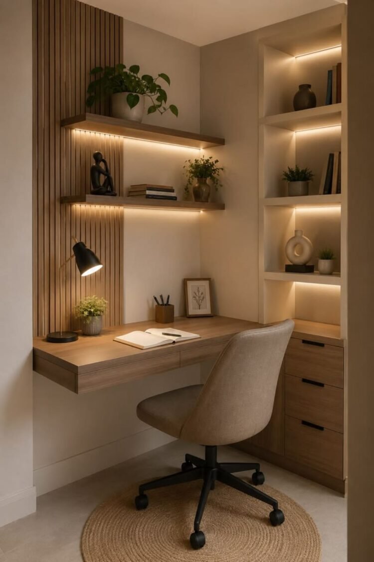 HOME OFFICE SHELF DECOR Ideas
