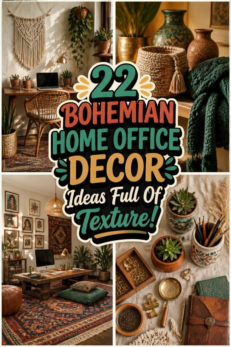 bohemian home office inspiration