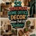 bohemian home office inspiration