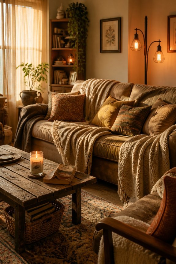 budget friendly cozy living room