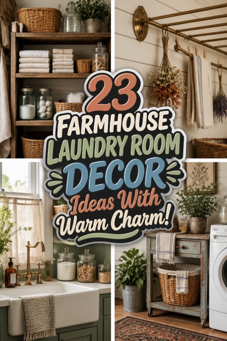 charming farmhouse laundry decor