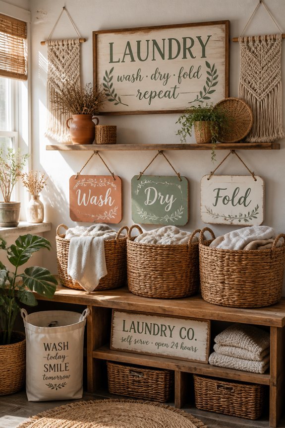 charming laundry room decor