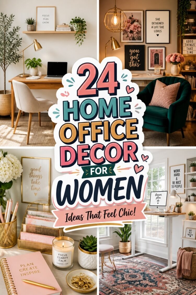 chic home office decor ideas