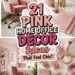 chic pink home office ideas