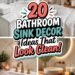 clean bathroom sink d cor