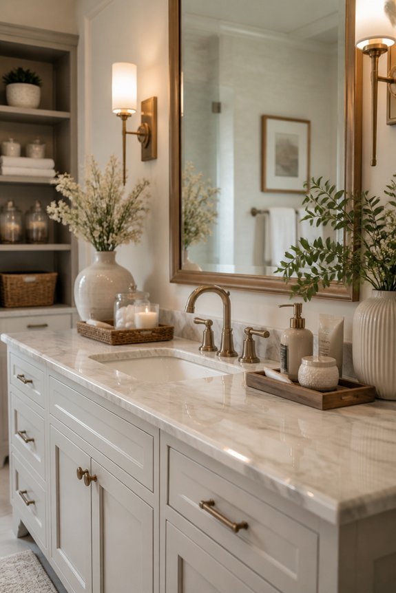cohesive bathroom color scheme