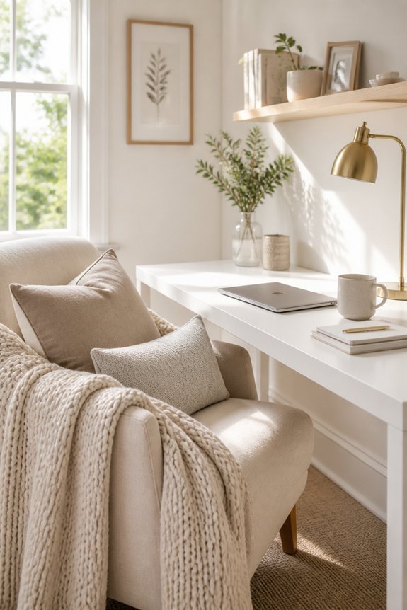 comfortable throws and cushions