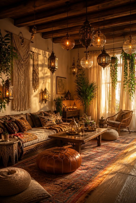cozy ambiance with lighting