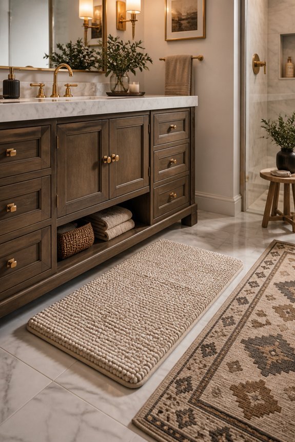 cozy decorative bathroom mat