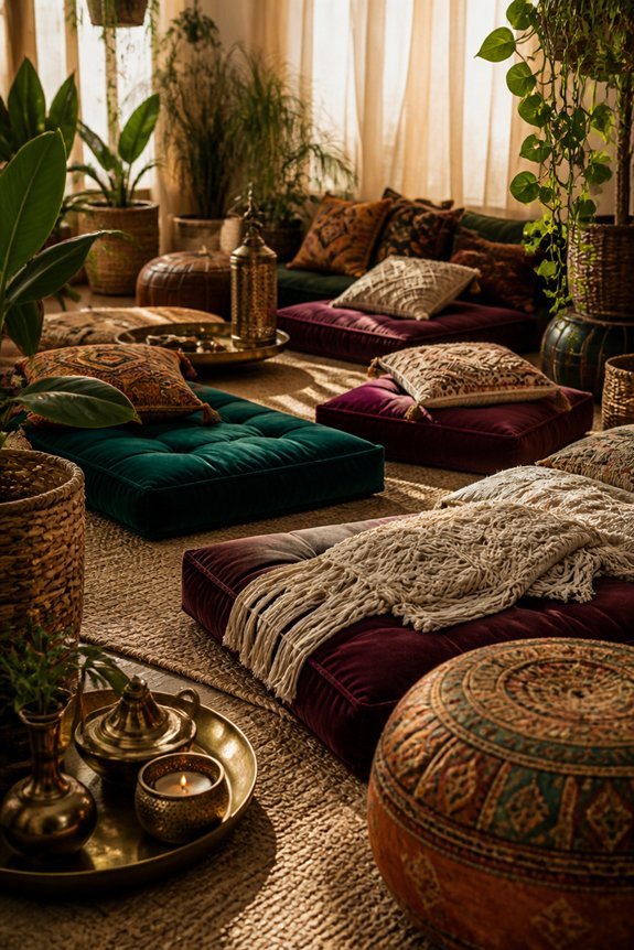 cozy low seating vibes
