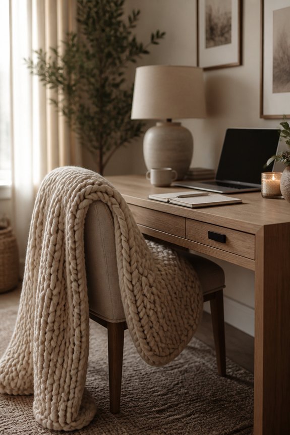 cozy throw for comfort