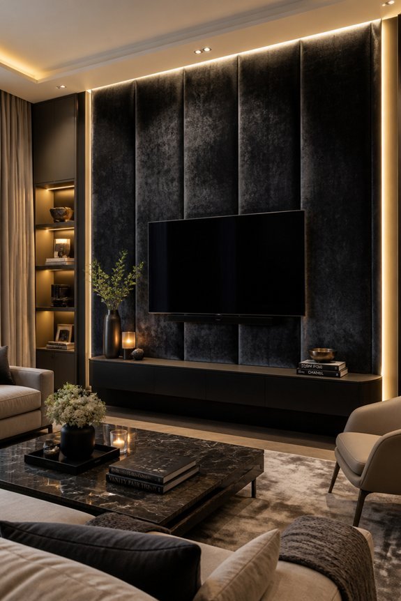 cozy velvet wall upholstery