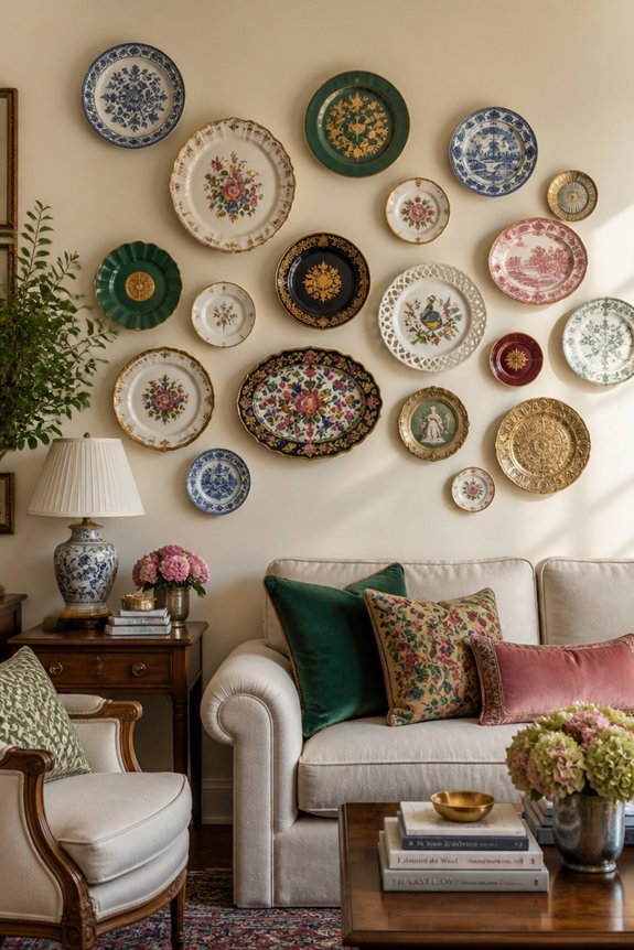 display plates on walls