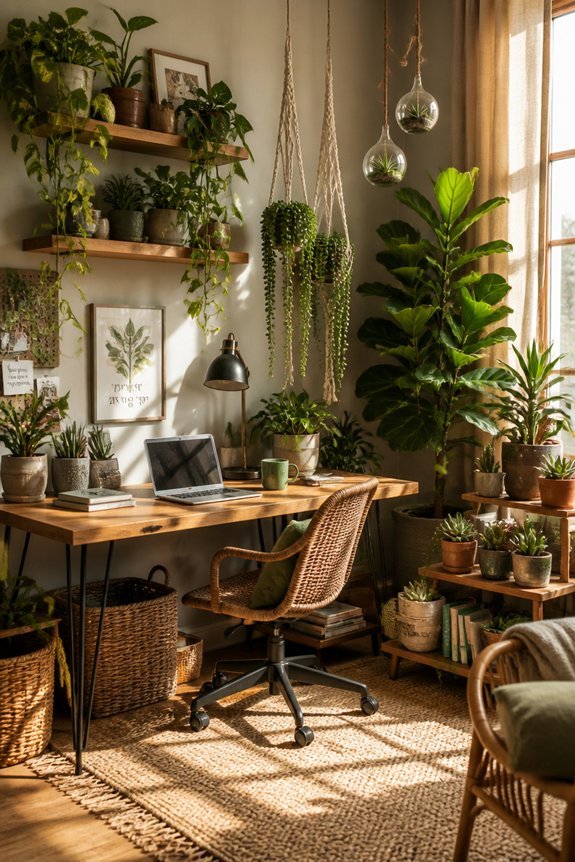 dramatic vertical plant displays