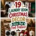 festive laundry room decor