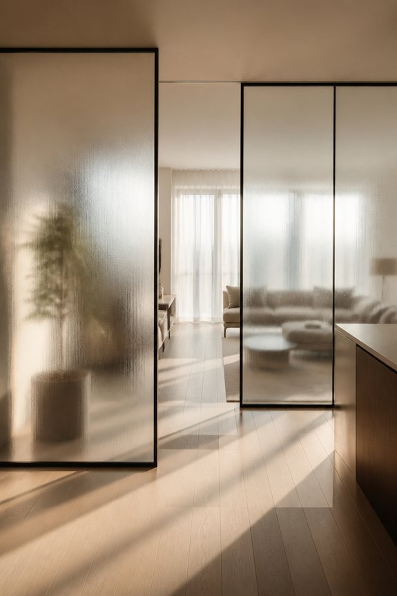frosted glass for privacy