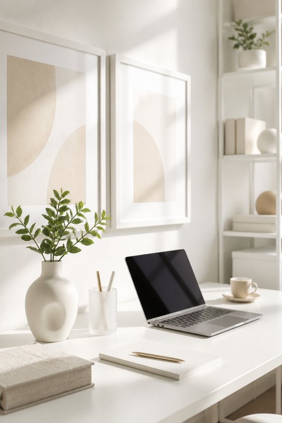 highlight art with white frames