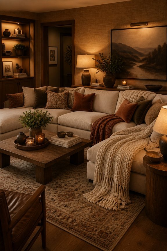 inviting cozy seating arrangement