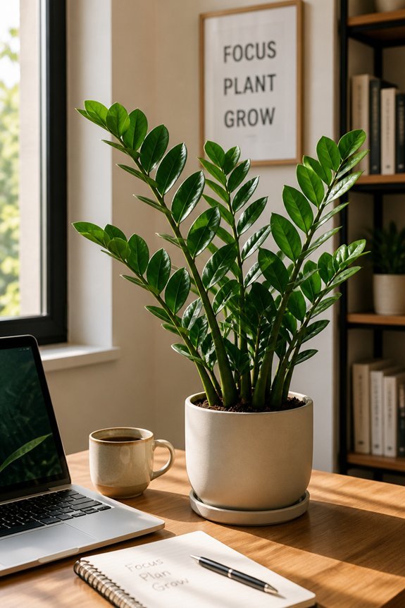 low maintenance glossy houseplant