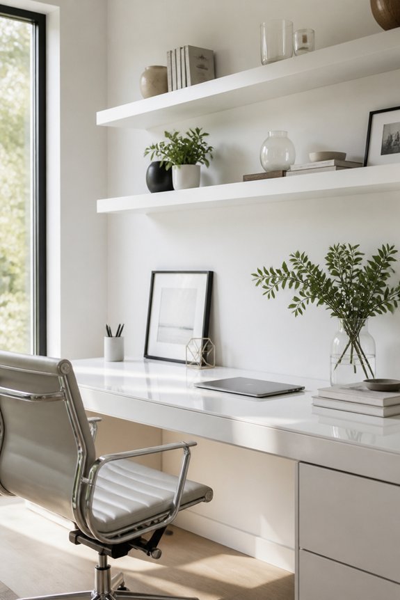 maximize vertical desk space