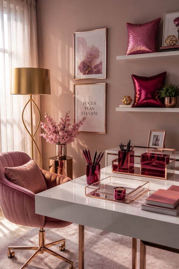 metallic accents for elegance