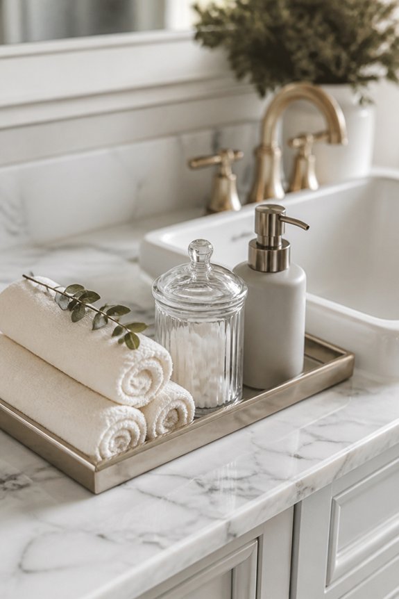 narrow tray for organization