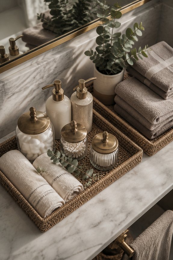 organize bathroom essentials efficiently