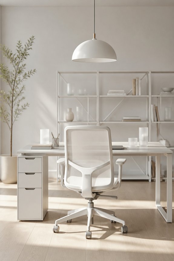 organize with white accessories