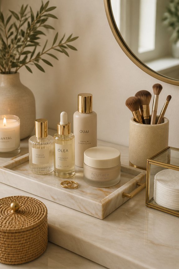 organized vanity stylish simplicity