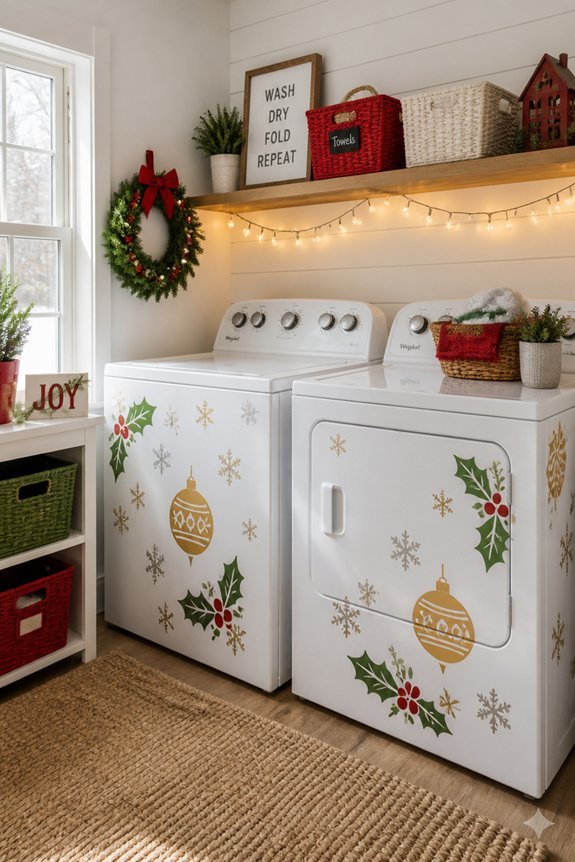 removable holiday decals transformation
