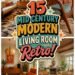 retro mid century living room