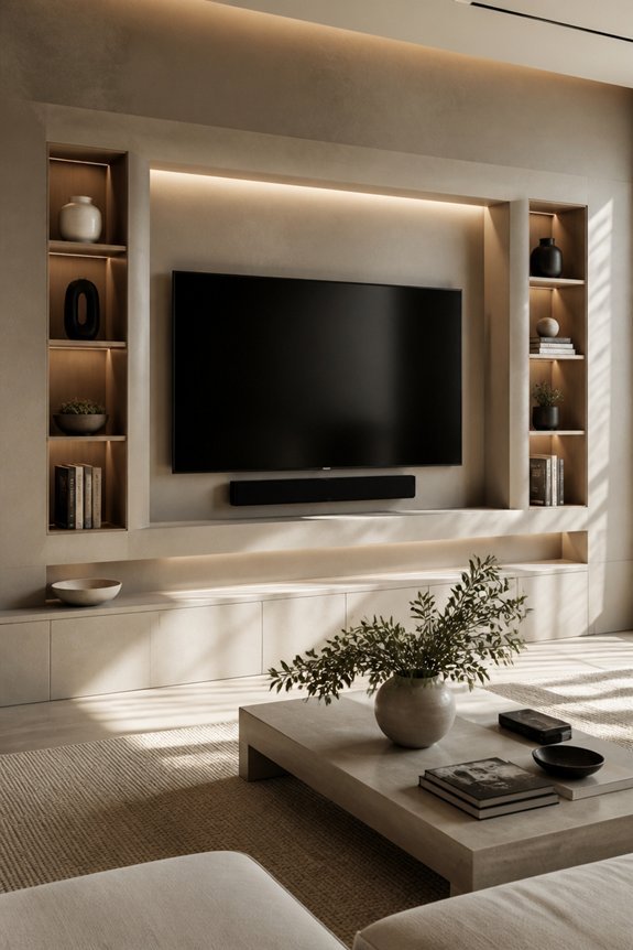 seamless recessed tv installation