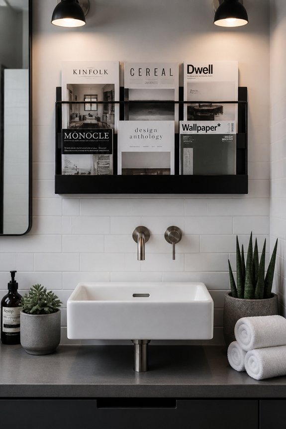 stylish bathroom organization upgrade