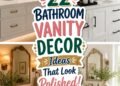 stylish bathroom vanity decor